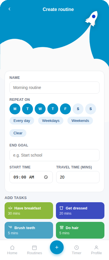 Building a routine